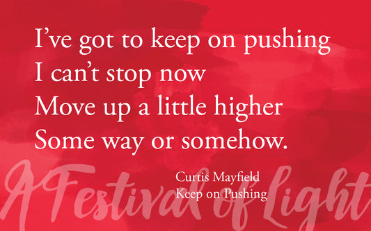 Faith: Keep on Pushing